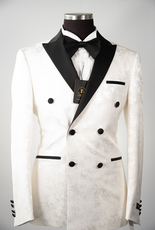 White Double Breasted Tuxedo – EUROBOUTIQUE RX