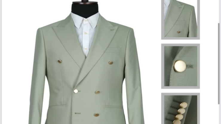 The Green Double Breasted Jacket for Sale at EuroBoutique Rx