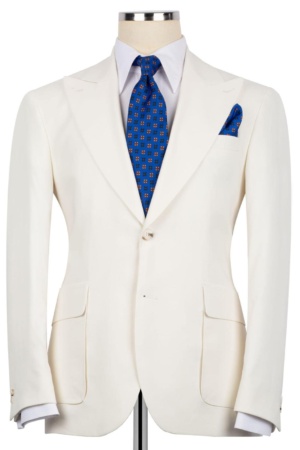 Ivory Single Breasted Suit