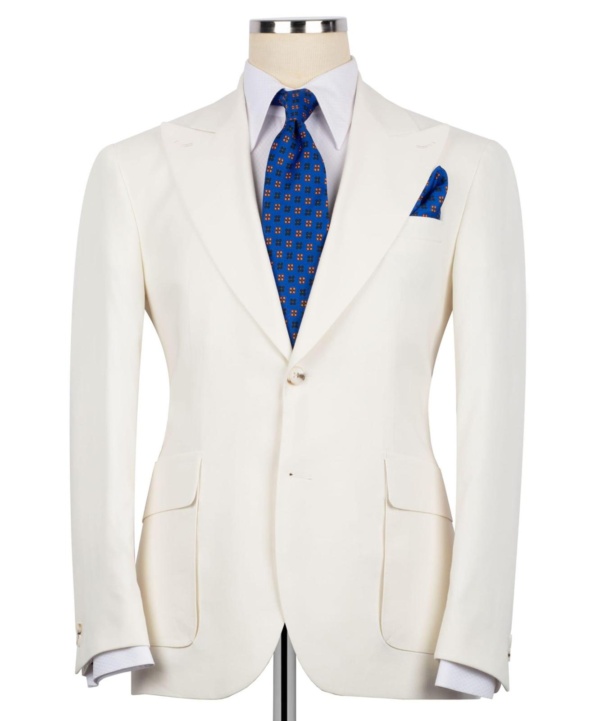 Ivory Single Breasted Suit