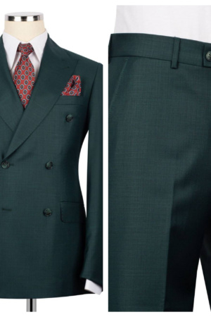 Emerald Green Double-Breasted Suit