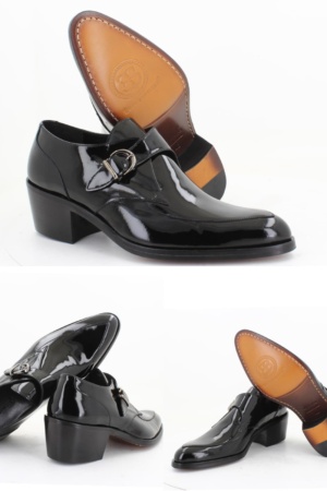 Black Patent Buckle Dress Shoe