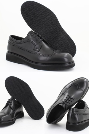 Classic Black Wingtip Derby