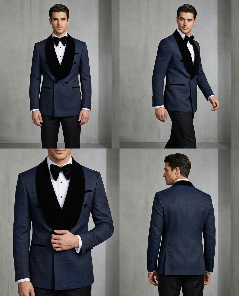 Elegant Blue Tuxedo - Image 2