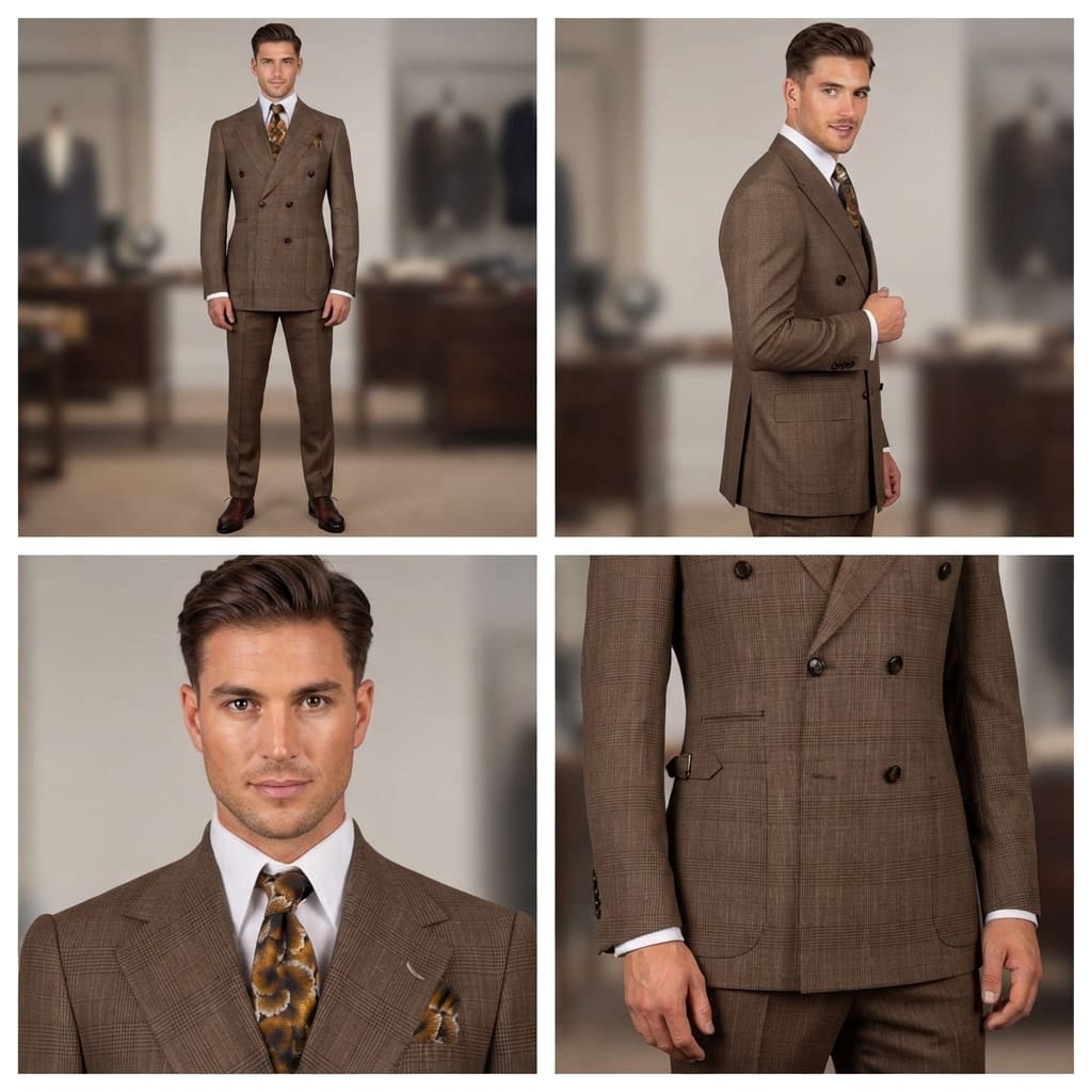 Warm Brown Tailoring with a Smooth, Polished Look - Image 2
