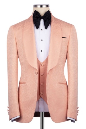 Blush Pink Silk Satin Tuxedo