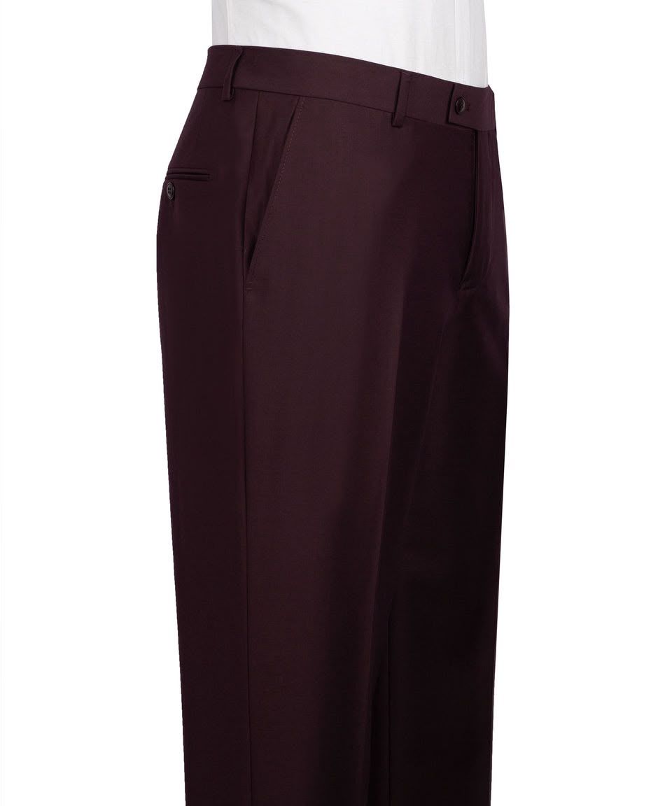Burgundy Super 220’s Wool Double-Breasted Suit - Image 2