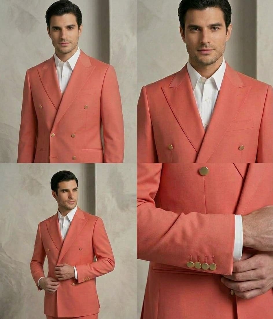 Pink Double Breasted Jacket - Image 2